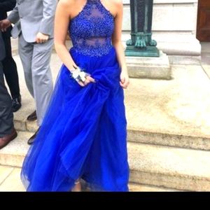 Blue prom dress